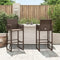 vidaXL - Tuinbarkrukken - 2 - st - poly - rattan - bruin