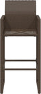 vidaXL - Tuinbarkrukken - 2 - st - poly - rattan - bruin