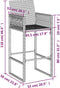 vidaXL - Tuinbarkrukken - 2 - st - poly - rattan - bruin