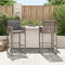 vidaXL - Tuinbarkrukken - 2 - st - poly - rattan - grijs