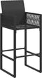 vidaXL - Tuinbarkrukken - 2 - st - poly - rattan - zwart