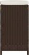 vidaXL - Tuinbarkrukken - 6 - st - met - kussens - poly - rattan - bruin