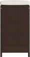 vidaXL - Tuinbarkrukken - 6 - st - met - kussens - poly - rattan - bruin
