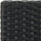 vidaXL - Tuinbarkrukken - met - kussens - 2 - st - poly - rattan - zwart