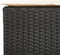 vidaXL - Tuinbarkrukken - met - kussens - 2 - st - poly - rattan - zwart