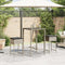 vidaXL - Tuinbarkrukken - met - kussens - 2 - st - poly - rattan - lichtgrijs