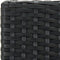 vidaXL - Tuinbarkrukken - met - kussens - 2 - st - poly - rattan - zwart