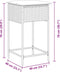 vidaXL - Tuinbarkrukken - met - kussens - 2 - st - poly - rattan - lichtgrijs