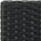 vidaXL - Tuinbarkrukken - met - kussens - 4 - st - poly - rattan - zwart