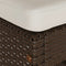 vidaXL - Tuinbarkrukken - met - kussens - 4 - st - poly - rattan - bruin