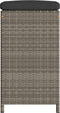vidaXL - Tuinbarkrukken - met - kussens - 4 - st - poly - rattan - grijs