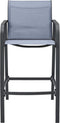 vidaXL - Tuinbarstoelen - 2 - st - textileen - grijs