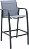 vidaXL - Tuinbarstoelen - 2 - st - textileen - grijs