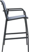vidaXL - Tuinbarstoelen - 2 - st - textileen - grijs