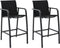 vidaXL - Tuinbarstoelen - 2 - st - textileen - grijs