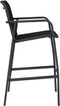 vidaXL - Tuinbarstoelen - 2 - st - textileen - zwart