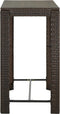 vidaXL - Tuinbartafel - 100x60,5x110,5 - cm - poly - rattan - bruin