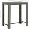 vidaXL - Tuinbartafel - 100x60,5x110,5 - cm - poly - rattan - grijs
