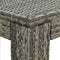 vidaXL - Tuinbartafel - 100x60,5x110,5 - cm - poly - rattan - grijs