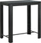 vidaXL - Tuinbartafel - 100x60,5x110,5 - cm - poly - rattan - zwart