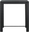 vidaXL - Tuinbartafel - 100x60,5x110,5 - cm - poly - rattan - zwart