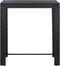 vidaXL - Tuinbartafel - 100x60,5x110,5 - cm - poly - rattan - zwart