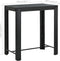 vidaXL - Tuinbartafel - 100x60,5x110,5 - cm - poly - rattan - zwart