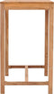 vidaXL - Tuinbartafel - 110x60x105 - cm - massief - teakhout