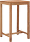 vidaXL - Tuinbartafel - 110x60x105 - cm - massief - teakhout