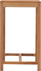 vidaXL - Tuinbartafel - 110x60x105 - cm - massief - teakhout