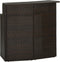vidaXL - Tuinbartafel - 120x55x110 - cm - poly - rattan - bruin