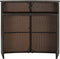 vidaXL - Tuinbartafel - 120x55x110 - cm - poly - rattan - bruin