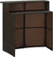 vidaXL - Tuinbartafel - 120x55x110 - cm - poly - rattan - bruin