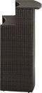vidaXL - Tuinbartafel - 120x55x110 - cm - poly - rattan - bruin