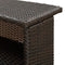 vidaXL - Tuinbartafel - 120x55x110 - cm - poly - rattan - bruin