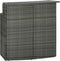 vidaXL - Tuinbartafel - 120x55x110 - cm - poly - rattan - grijs