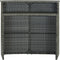 vidaXL - Tuinbartafel - 120x55x110 - cm - poly - rattan - grijs