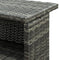 vidaXL - Tuinbartafel - 120x55x110 - cm - poly - rattan - grijs