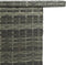 vidaXL - Tuinbartafel - 120x55x110 - cm - poly - rattan - grijs