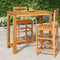 vidaXL - Tuinbartafel - 120x60x105 - cm - massief - acaciahout