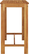 vidaXL - Tuinbartafel - 120x60x105 - cm - massief - acaciahout