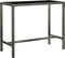 vidaXL - Tuinbartafel - 130x60x110 - cm - poly - rattan - en - glas - grijs