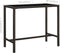 vidaXL - Tuinbartafel - 130x60x110 - cm - poly - rattan - en - glas - bruin