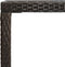 vidaXL - Tuinbartafel - 130x60x110 - cm - poly - rattan - en - glas - bruin