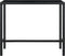 vidaXL - Tuinbartafel - 130x60x110 - cm - poly - rattan - en - glas - zwart