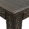 vidaXL - Tuinbartafel - 140,5x60,5x110,5 - cm - poly - rattan - bruin