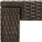 vidaXL - Tuinbartafel - 140,5x60,5x110,5 - cm - poly - rattan - bruin