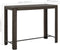 vidaXL - Tuinbartafel - 140,5x60,5x110,5 - cm - poly - rattan - bruin