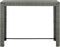 vidaXL - Tuinbartafel - 140,5x60,5x110,5 - cm - poly - rattan - grijs