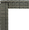 vidaXL - Tuinbartafel - 140,5x60,5x110,5 - cm - poly - rattan - grijs